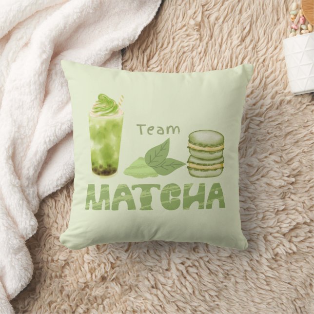 Matcha Green Tea, Team Matcha Kissen (Decke)