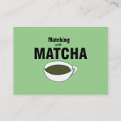 Matcha Green Tea Visitenkarte (Vorderseite)
