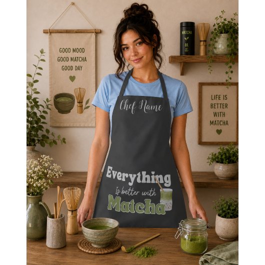 Matcha Green Tee, Best Teas T - Shirt Schürze