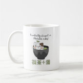 Matcha Green Tee Cup Cat Kawaii Japanisch Kaffeetasse (Links)