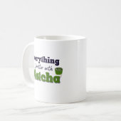Matcha Green Tee, mit Matcha ist alles besser Kaffeetasse (Vorderseite Links)