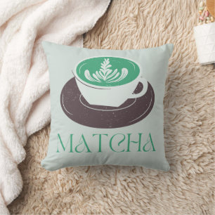 Matcha Green Tee, mit Matcha ist alles besser Kissen