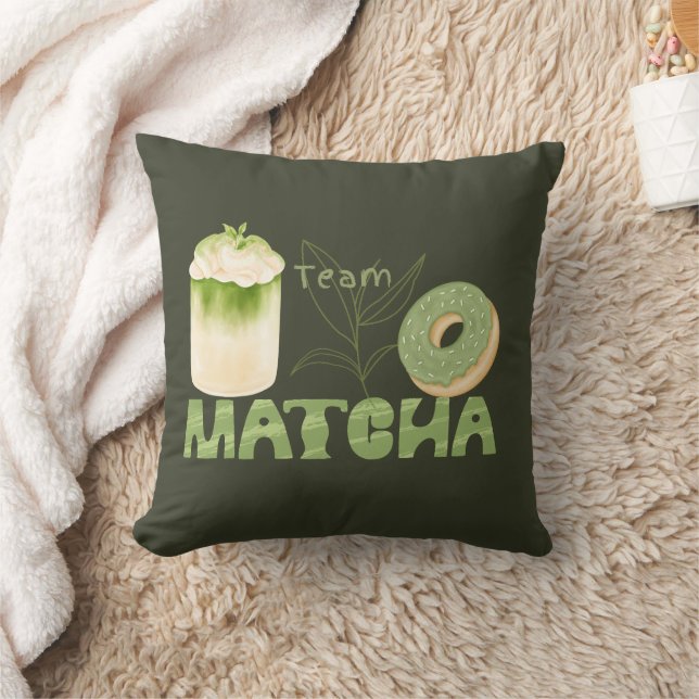 Matcha Green Tee, mit Matcha ist alles besser Kissen (Decke)