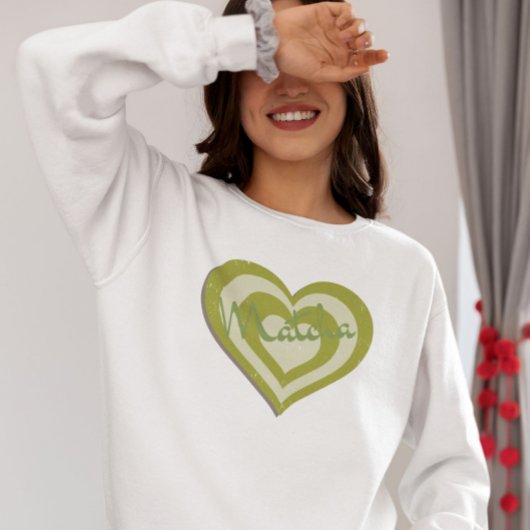 Matcha Green Tee Personalisiert Sweatshirt
