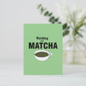 Matcha Green Tee Postkarte (Stehend Vorderseite)