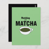 Matcha Green Tee Postkarte (Vorne/Hinten)