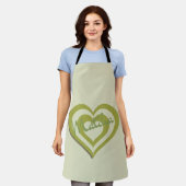 Matcha Green Tee , Retro y2k Herz Schürze (Getragen)