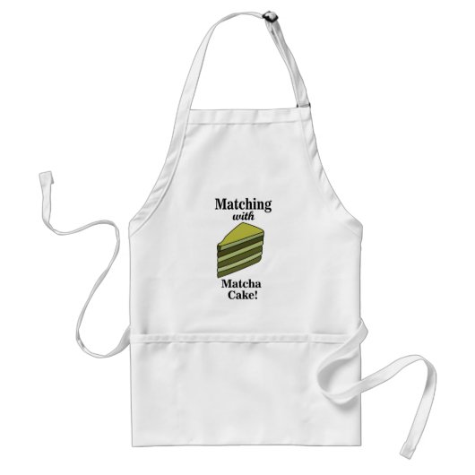 Matcha-Grüner Kuchen Lustig Schürze (Vorne)