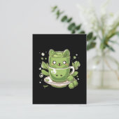 Matcha-grüner Tee Begleitkarte (Stehend Vorderseite)