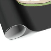 Matcha-grüner Tee Geschenkpapier (Rolleneckpunkt)