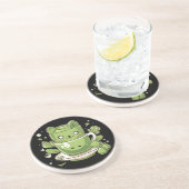 Matcha-grüner Tee Getränkeuntersetzer (Seite)