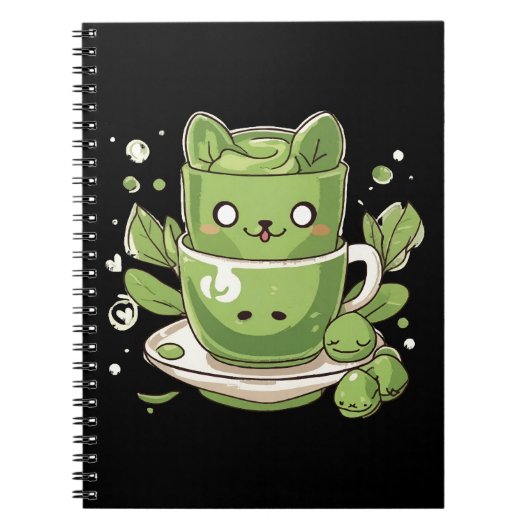Matcha-grüner Tee Notizblock (Vorderseite)