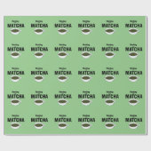 Matcha-Grüntee Geschenkpapier (Flach)