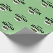 Matcha-Grüntee Geschenkpapier (Ecke)