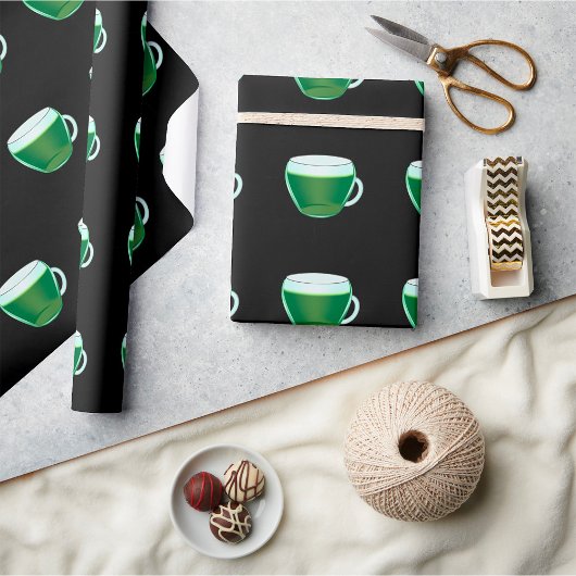 Matcha Grüntee Glas Geschenkpapier