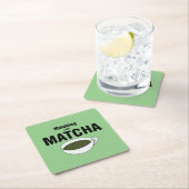 Matcha-Grüntee Rechteckiger Pappuntersetzer (Vor Ort)