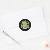 Matcha-Grüntee Runder Aufkleber (Umschlag)