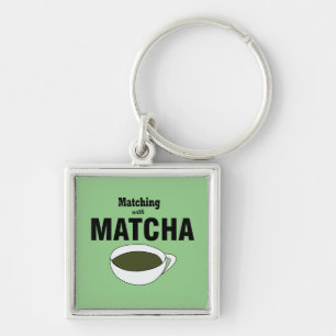 Matcha-Grüntee Schlüsselanhänger