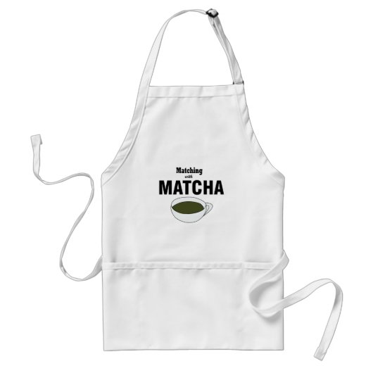 Matcha-Grüntee Schürze (Vorne)