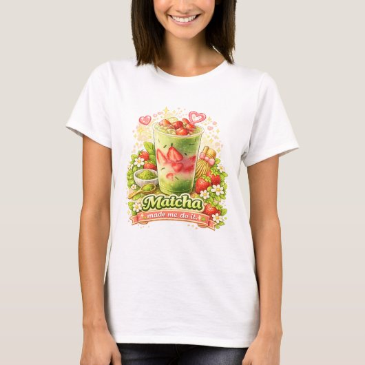 Matcha-Grüntee T-Shirt (Vorderseite)