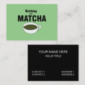 Matcha-Grüntee Visitenkarte (Vorne/Hinten)