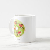 Matcha Holly Christmas Donuts Personalisiert Kaffeetasse (Vorderseite Links)