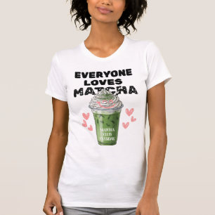Matcha Iced Latte T - Shirt   Niedliche Whippcreme
