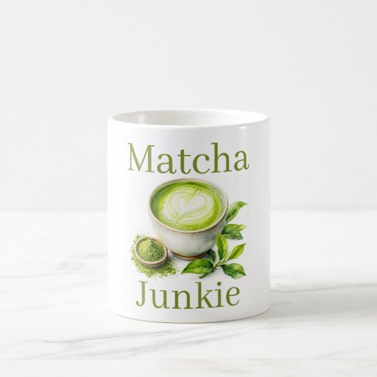 Matcha-Junkie-Kaffeetasse Kaffeetasse (Mittel)