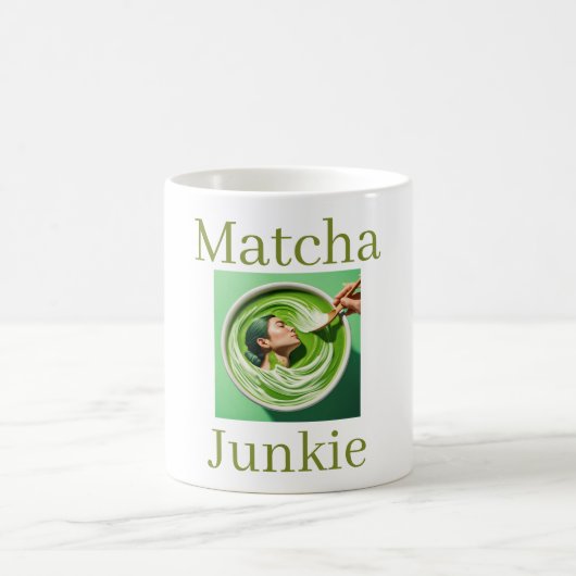 Matcha-Junkie-Kaffeetasse Kaffeetasse (Mittel)