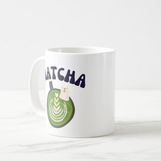 Matcha Kaffeetasse (Vorderseite Links)