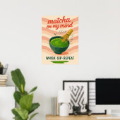 Matcha Kitchen Drinks Lovers Trendy Wall Poster (Heimbüro)