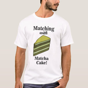 Matcha-Kuchen Essen Lustig T-Shirt