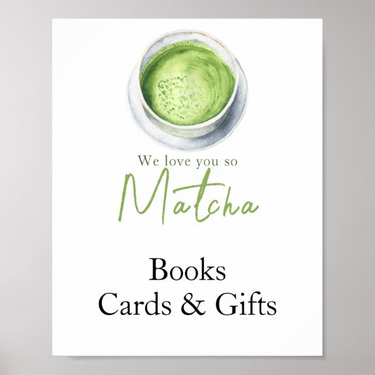 Matcha Latte - Bücher, Karten und Geschenke zur Ba Poster (Vorne)