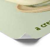 Matcha Latte Kitchen Wall Art, Matcha Lover Poster (Ecke)