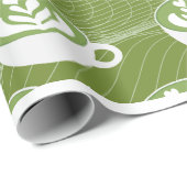 Matcha Latte Liebe Wrapping Paper Geschenkpapier (Rolleneckpunkt)