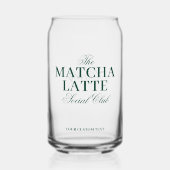 Matcha Latte Lover Personalisiert Dosenglas (Vorderseite)