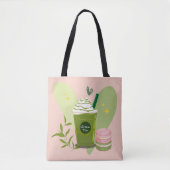 Matcha Latte Macarons Tasche (Vorderseite)