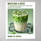 Matcha Latte Print, Matcha Trendy Wall Poster (Vorne)