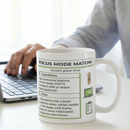 Matcha Latte Recipe Focus Mode Kaffeetasse
