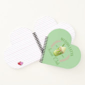 Matcha Latte Social Club Herz Spirale Notebook Notizblock (Innenseite)