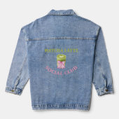 MATCHA LATTE SOCIAL CLUB JEANSJACKE (Rückseite)
