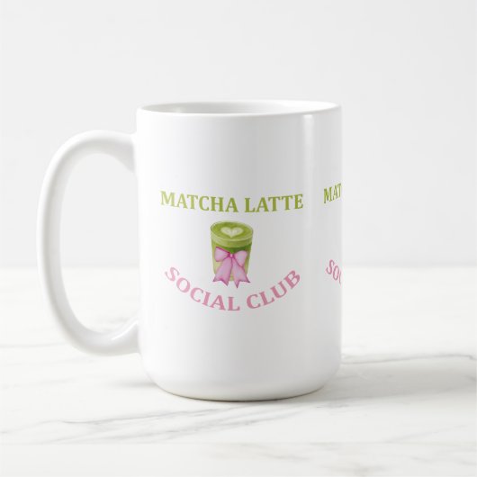 MATCHA LATTE SOCIAL CLUB KAFFEETASSE (Links)