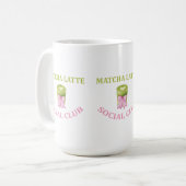 MATCHA-LATTE-SOZIALKLUB KAFFEETASSE (Vorderseite Links)