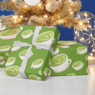 Matcha-Latte süßes Muster verliebt Geschenkpapier