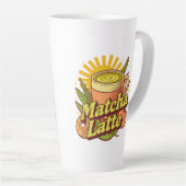 Matcha Latte Tasse, Grüner Tee Milchtasse (Rechte Ecke)