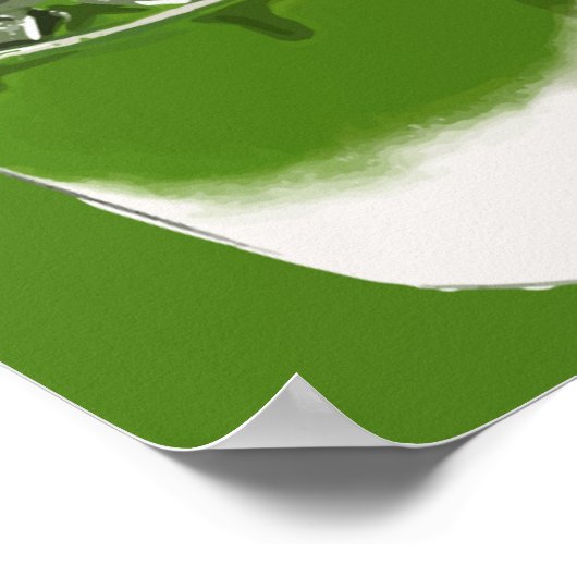 Matcha Latte Wall Art, Matcha Lover Poster (Ecke)