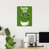 Matcha Latte Wall Art, Matcha Lover Poster (Heimbüro)