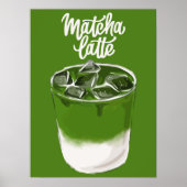 Matcha Latte Wall Art, Matcha Lover Poster (Vorne)