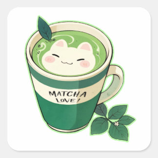Matcha Liebe Cat Sticker
