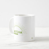 Matcha-Liebhaber-Guten-Morgen-Grün-Tasse Kaffeetasse (Vorderseite Links)